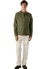 Pepe Jeans Ανδρικό Πουκάμισο PM3090844-785 Λάδι - Image 2