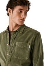 Pepe Jeans Ανδρικό Πουκάμισο PM3090844-785 Λάδι - Image 3