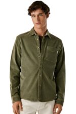 Pepe Jeans Ανδρικό Πουκάμισο PM3090844-785 Λάδι