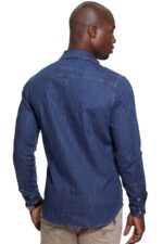 Guess Ανδρικό Τζιν Πουκάμισο M4YH02D3PF6-SAFI Μπλε - Image 4