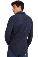 Guess Ανδρικό Πουκάμισο W1YH20W7ZK1-G7V2 Μπλε Σκούρο - Image 3