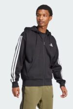 Adidas Sportswear 3-Stripes Ανδρική Ζακέτα JD1870 Μαύρη - Image 2