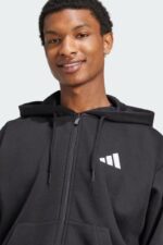 Adidas Sportswear 3-Stripes Ανδρική Ζακέτα JD1870 Μαύρη - Image 3