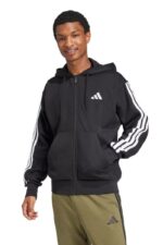 Adidas Sportswear 3-Stripes Ανδρική Ζακέτα JD1870 Μαύρη
