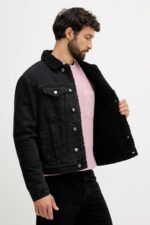 Pepe Jeans Ανδρικό Τζιν Μπουφάν PM40271609S0-000 Μαύρο - Image 3