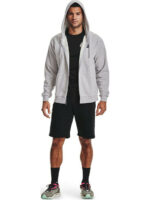 Under Armour Rival Ανδρική Φούτερ Ζακέτα 1357111-011 Light Grey - Image 4