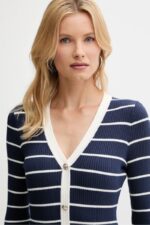 Guess Γυναικείο Φόρεμα W5YK98Z2YK2-F7BG Ριγέ Μπλε - Image 3