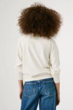 Pepe Jeans Γυναικείο Φούτερ PL581524-808 Λευκό - Image 4