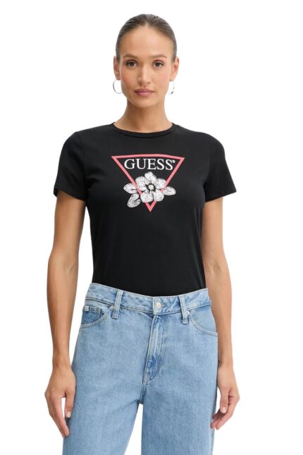 Guess Γυναικείο T-Shirt W5YI38I3Z14-JBLK Μαύρο
