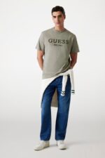 Guess Ανδρικό T-Shirt M5YI17I3Z14-G9D5 Λαδί - Image 2