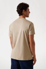 Guess Ανδρικό T-Shirt M5YI44KBW41-F10M Μπεζ - Image 4