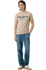 Pepe Jeans Original Stretch Ανδρικό T-Shirt PM5010132-836 Καφέ - Image 2