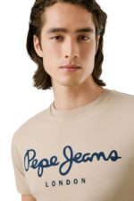 Pepe Jeans Original Stretch Ανδρικό T-Shirt PM5010132-836 Καφέ - Image 3
