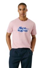 Pepe Jeans Milton Tee Ανδρικό T-Shirt PL509959-323 Ροζ