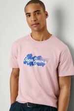 Pepe Jeans Milton Tee Ανδρικό T-Shirt PL509959-323 Ροζ - Image 3