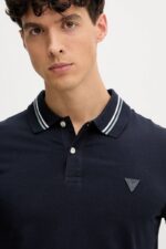 Guess Polo Ανδρικό T-Shirt M5YP66J1314-G7V2 Μπλε - Image 3