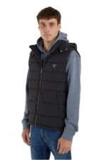 Guess Ανδρικό Μπουφάν Γιλέκο M5YN49WHEX2-JBLK Μαύρο