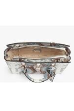 Guess Queensland Mini Γυναικεία Τσάντα HWKG965576 Μπλε/Καφέ - Image 4