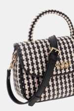 Guess Mirena Mini Γυναικεία Τσάντα HWWG9631200 Μαύρο/Μπεζ - Image 3