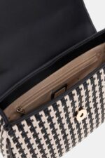 Guess Mirena Mini Γυναικεία Τσάντα HWWG9631200 Μαύρο/Μπεζ - Image 5