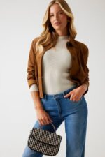 Guess Mirena Mini Γυναικεία Τσάντα HWWG9631200 Μαύρο/Μπεζ - Image 2