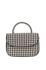 Guess Mirena Mini Γυναικεία Τσάντα HWWG9631200 Μαύρο/Μπεζ