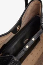 Guess Γυναικεία Τσάντα Ώμου με λογότυπο 4G QL965824-BLA Μαύρο - Image 4