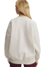 Under Armour Crew Γυναικείο Φούτερ 6007880-110 Εκρού - Image 3