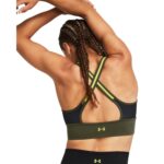 Under Armour LL Infty Bra-BLK Γυναικείο Μπουτάκι 1380191-001 Μαύρο/Χακί - Image 2
