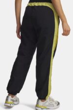 Under Armour Icon Crinkle Γυναικείο Παντελόνι 6007112-001 Μαύρο/Κίτρινο - Image 4