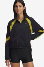 Under Armour Icon Crinkle Γυναικείο Τζάκετ 6007111-001 Μαύρο/Κίτρινο