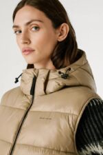 Pepe Jeans Sussy Vest Γυναικείο Αμάνικο Μπουφάν PL4024359-836 Μπεζ - Image 3