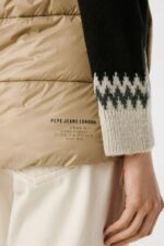 Pepe Jeans Sussy Vest Γυναικείο Αμάνικο Μπουφάν PL4024359-836 Μπεζ - Image 5
