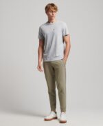 Superdry Ανδρική Φόρμα Essential Tapered Cuff Joggers M7010815A-GUL Χακί - Image 2