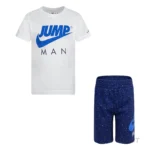 Nike Jordan Παιδικό Set 85A389-U9J Λευκό/Μπλέ