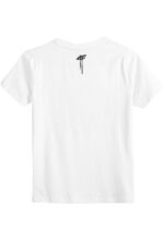 4F Παιδικό T-Shirt HJZ21-JTSM008 Λευκό - Image 3
