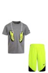 Nike Παιδικό Set 86H360-F68 Γκρί/Κίτρινο