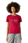 Pepe Jeans Strass Logo T-Shirt PL5000078-387 Pink