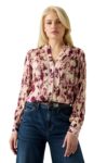 Guess Γυναικεία Μπλούζα W5RH16WDW82-PM6I Φλοραλ Ροζ