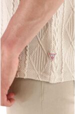 Guess Ανδρικό Polo T-shirt M6RP37KB312-G291 Μπέζ - Image 3