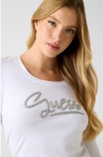 Guess Γυναικεία Μπλούζα W6RI25J1314-G011 Λεύκη - Image 3