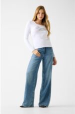 Guess Γυναικεία Μπλούζα W6RI25J1314-G011 Λεύκη - Image 2