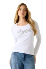 Guess Γυναικεία Μπλούζα W6RI25J1314-G011 Λεύκη
