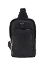 Guess Ανδρική Τσάντα Χιαστί HMBOMGP5426-BLA Μάυρο