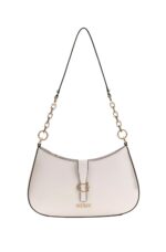Guess Carrie Γυναικεία Τσάντα HWVG9896180-STONE Λευκό