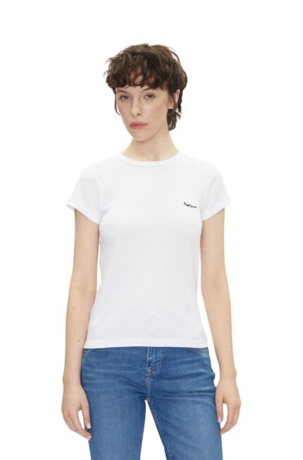 Pepe Jeans Γυναικείο T-shirt PL506037-800 Λευκό