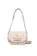 Guess Carrie Logo Γυναικεία Τσάντα HWGP989820 VANILLA LOGO Μπέζ