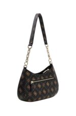 Guess Carrie Logo Γυναικεία Τσάντα HWGP989818 ESPRESSO LOGO Μάυρο - Image 3