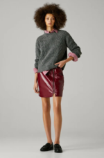 Pepe Jeans Φούστα patent leather mini skirt PL9011898-287 currant red - Image 2