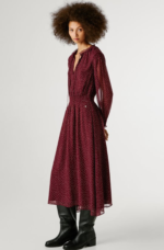 Pepe Jeans Γυναικείο Φόρεμα polka dot midi dress PL9537757-296 lotus red - Image 3